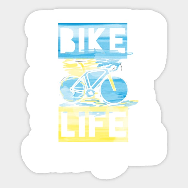 Retro bike graphic life Sticker by Polypie